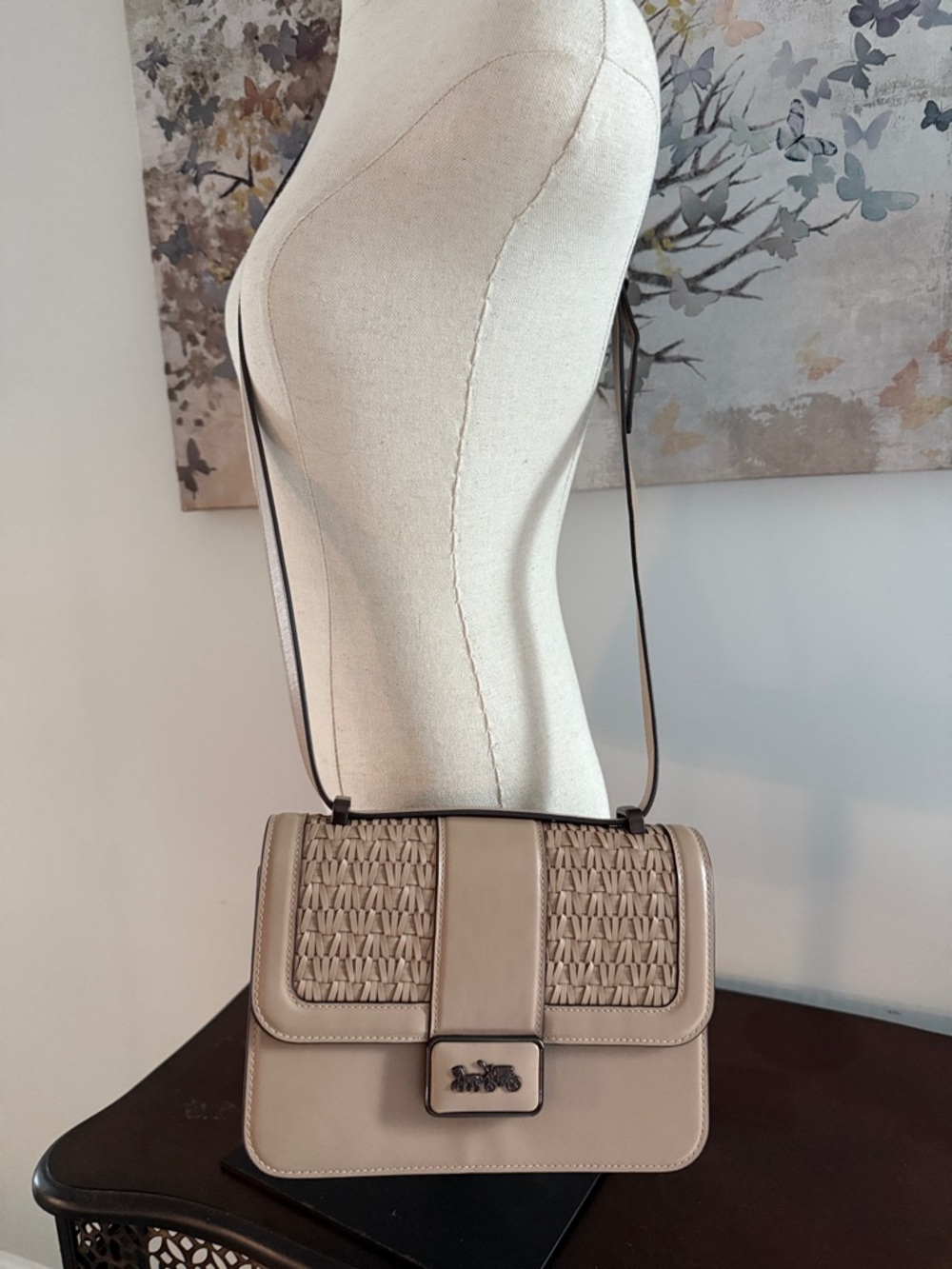 Coach Allie Woven Shoulder Bag